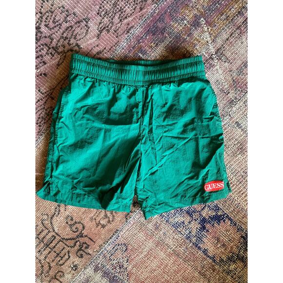 GUESS brand swim trunks GREEN size SMALL - Picture 1 of 2